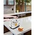 thumbnail image 3 of Bees Branches Small Toaster Cover 2 Slice, Kitchen Appliance Covers, Farmhouse Spring Botanical Watercolor Toaster Oven Cover with Loop, Bread Machine Cover Polyester Dust Cover Protection, 3 of 4