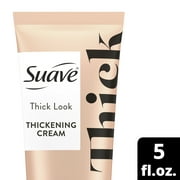Suave Simply Styled Thickening Hair Cream, Thick-looking Hair Heat Protectant & Styling Cream, 5oz