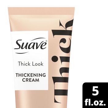 Suave Simply Styled Thickening Hair Cream, Thick-looking Hair Heat Protectant & Styling Cream, 5oz