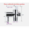 thumbnail image 3 of Stainless Steel Handheld Bidet Sprayer with Shattaf Adapter Hose, Toilet Spray Shower Head, 3 of 11