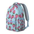 thumbnail image 2 of Fashion Strawberry Print Backpack - Perfect for Students & Women, Lightweight School Bag for College & Work, Spacious Laptop Backpack, Cute Strawberry Gift, 2 of 6
