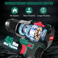 thumbnail image 2 of HYCHIKA Drill Set, True Brushless Power Drill Driver 16.8V Cordless Compact Drill Woman Man,410 IN-LB, LED Light,2 Variable Speed 23+1 Torque 3/8" Keyless Chuck, 1 Lithium-Ion Battery, 2 of 8
