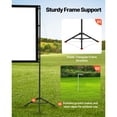 thumbnail image 3 of KFFKFF 84-Inch Projector Screen with Stand, 16:9 HD Portable Projection Screen, 160° Viewing Angle, Wrinkle-Resistant Design with Dual Tripods and Carry Bag for Indoor and Outdoor Use, 3 of 9