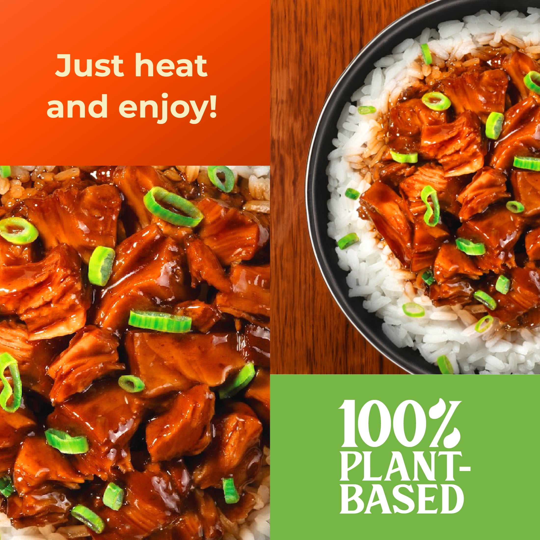 (2 pack) unMeat Plant-Based Chicken Teriyaki, 12.6 oz Can