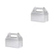 thumbnail image 3 of Wosthever Caja de almacenamiento de pasteles Cajas de favores Caja de empaque de bocadillos de comida de gran capacidad Postre para el hogar Plata 2Conjunto, 3 of 6