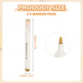 thumbnail image 2 of Uxcell Acrylic Paint Marker Pens Acrylic Paint Pens Waterproof Paint Art Marker Pen Water Based Paint Pen for DIY Craft Light Brown, 2 of 7
