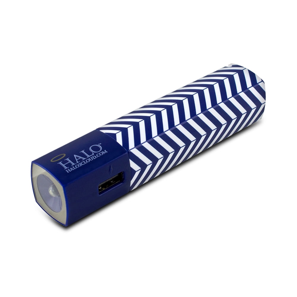 Halo Pocket Power Starlight 3000mAh Power Bank with Flash Light, Blue