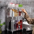thumbnail image 1 of Organizador de baño Afoobezos, 3 niveles, acrílico transparente, 1 of 5