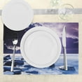 thumbnail image 3 of Ambesonne Nature Place Mats Set of 4, Mystic Dark Sky Scenery, Standard Size, Blue Purple, 3 of 6