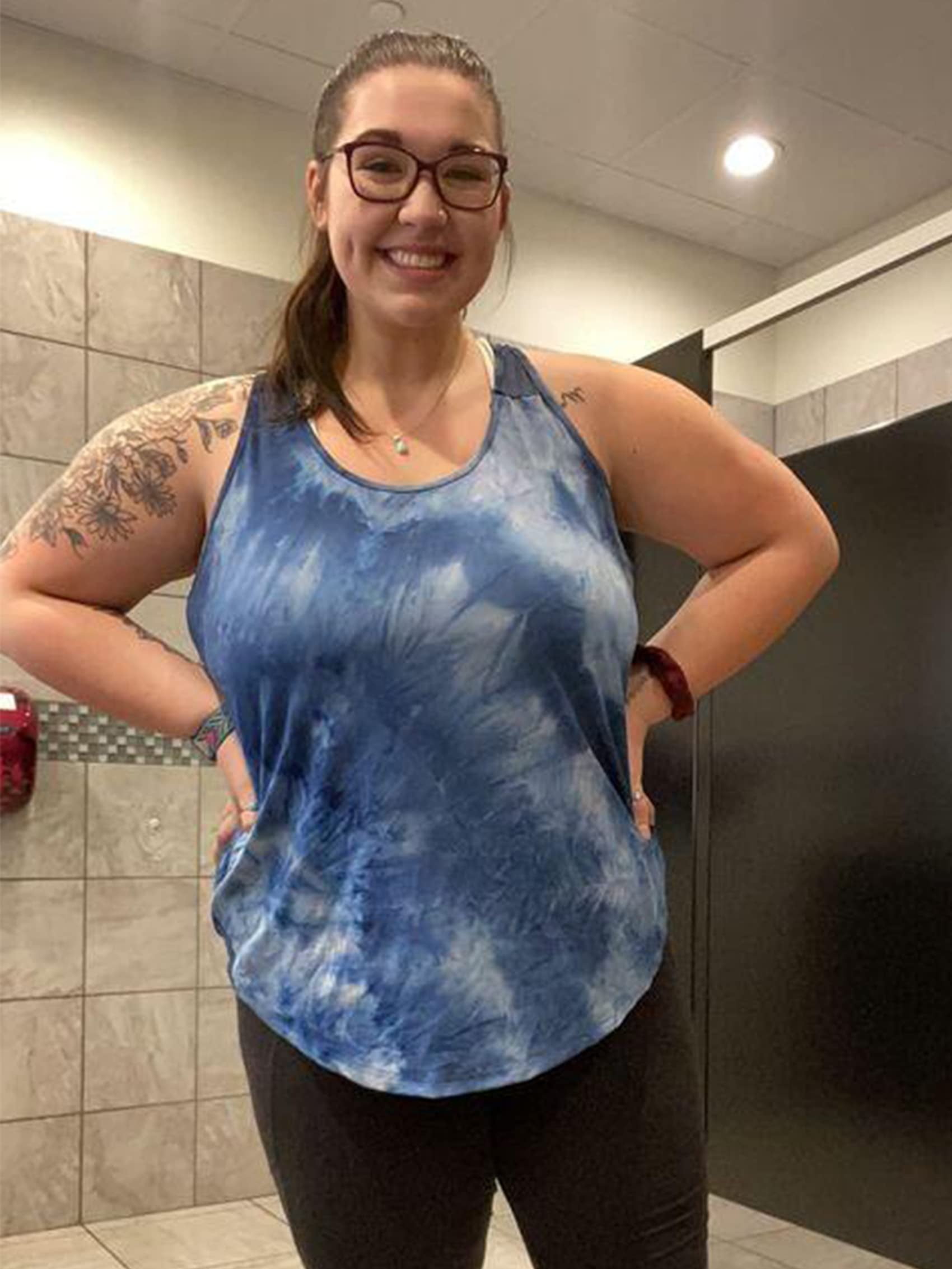 plus size exercise tops