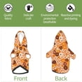 thumbnail image 6 of Bingfone Hippie Ditsy Floral Dog Clothes Hoodie, Pet Winter Coat,Puppy Sweatshirts For Small Dogs Boy Girl,Suitable For All Breeds-Small, 6 of 9