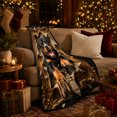 thumbnail image 3 of Dynamic Rottweiler Bursting Through Baroque Frame, Playful Pet Portrait Pattern, Warm Flannel Blanket for Living Room and Bedroom, Dog Lovers Just Because Gift, Pet Lover Home Decor, 3 of 9