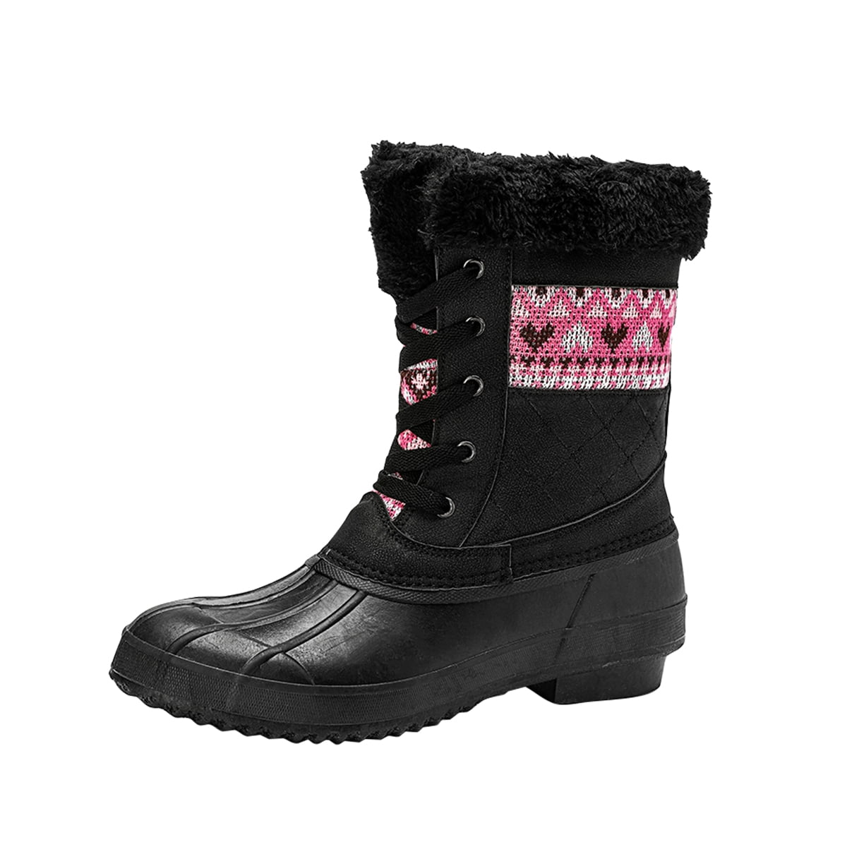 Lopsie Women’s Winter Hiking Boots Waterproof Snow Boots Suede Leather Hiking Shoes for Women