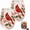 Cardinal, variant on Embossed Glass Tea Cup Hummingbird Floral Gold Rim 14oz Clear Glass Mug for Tea Coffee Cold Drinks (Robin,1pc)