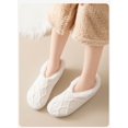 thumbnail image 6 of Women Knitted Slipper Socks Cozy Sherpa Fuzzy Socks Non Slip Socks Winter Indoor Double Layer Bedroom Slipper Socks, 6 of 6
