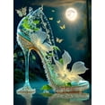 thumbnail image 1 of Fantasy High-Heeled Landscape Diamond Painting New 2023 DIY Mosaic Diamond Embroidery Dream Princess Shoes 5D Cross Stitch S468square 90x120cm Gao Jinjia LED, 1 of 2