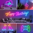 thumbnail image 4 of 32.8Ft Neon Rope Lights,Flexible Led Rope Lights Control with App/Remote,Multiple Modes RopeLights,IP65 Outdoor RGB Led Neon Lights NonWater Resistant,Music Sync Gaming Led NeonLight Strip, 4 of 6