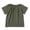 Blackish Green, variant on Toddler Girls Short Sleeve Shirts Pleated Neck Cotton Linen T-Shirts Baby Girl Summer Tee Tops Size 1‐6T Casual Loose Tees