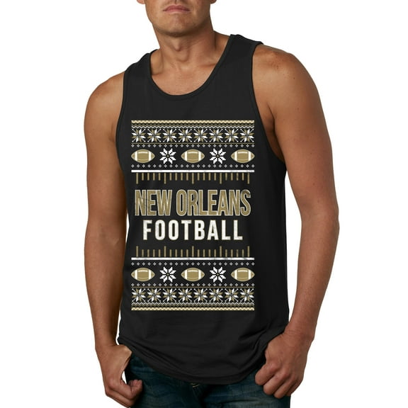 Wild Bobby City of New Orleans NOLA American Football Fantasy Fan Sports Men Tank Top, Black, Small