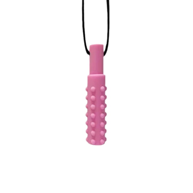 Collar para masticar (1 paquete) - Juguetes sensoriales para el motor oral que ayudan a morder para el autismo - Reduce la masticación y la inquietud de los masticadores para niños adultos - Rosa WD.WDQZL electrónico