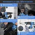 thumbnail image 4 of Kit Rotomartillo Y Esmeriladora Angular Inalámbrica 21v, 4 of 5