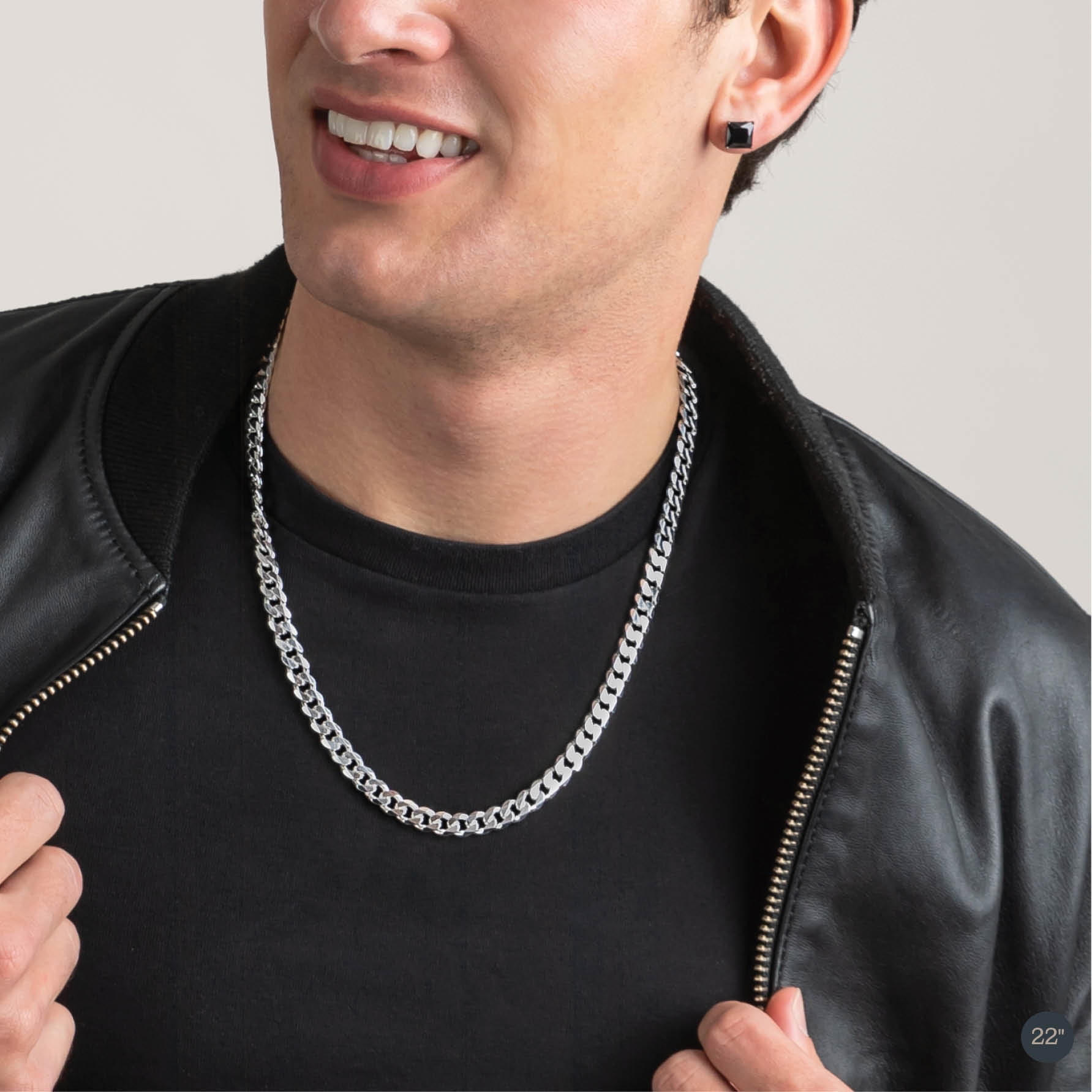 22 inch sale necklace on man