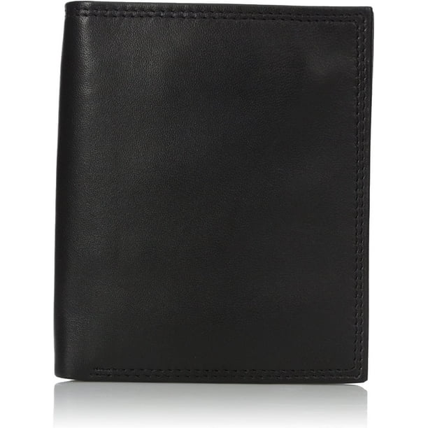 Buxton Buxton Men's Emblem Credit Card Folio, Black, One