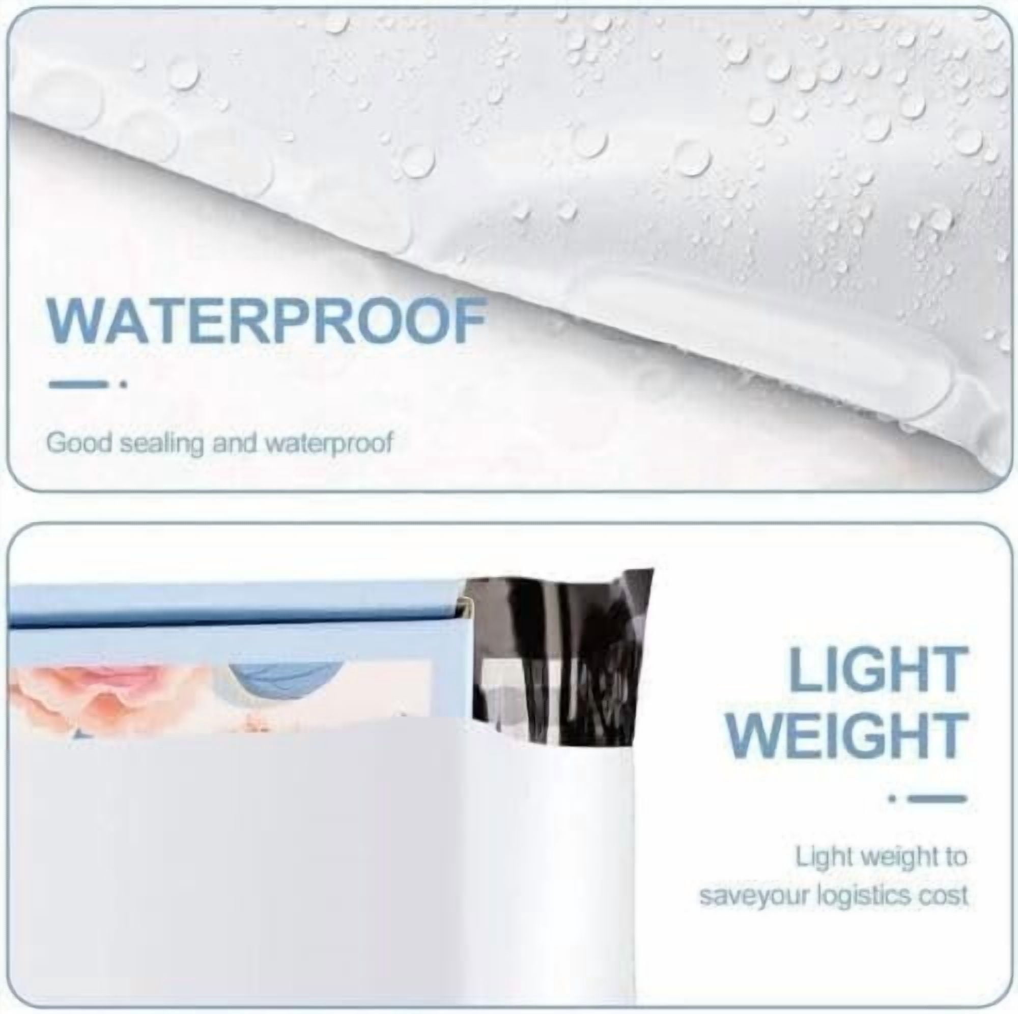 1000 10x13 Poly Mailers Envelopes Self Seal Shipping Bags 2 Mil 10" x 13"