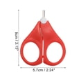 thumbnail image 4 of Unique Bargains 1 Pc Portable Short Handle Nail Scissors Toenail Clippers for Child 3.15"x2.24"x0.39" Red, 4 of 6