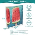 thumbnail image 5 of Ice Cream Watermelon 3 Ring Binders 1.5 inch Hardcover File Folders with Interior Pockets A4 Size Organizer for School Office Hospital Set of 2, 5 of 8