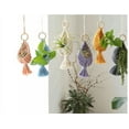 thumbnail image 4 of Odies Cute Crochet Plant for Car Rear View Mirror,Boho Handmade Car Mirror Hanging Accessories for Women Girls,Orange Car Interior Aesthetic Decor Truck Hanger Ornament Charm for Men, 4 of 8