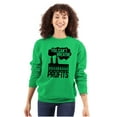 thumbnail image 3 of You Can't Breathe Profits Earth Day Unisex Plus Fleece Graphic Sweatshirt Brisco Brands 2X, 3 of 5