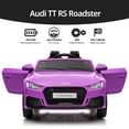 thumbnail image 3 of Hikiddo Electric Ride on Car for Kids, Licensed Audi 6V Ride on Toy for Toddlers Age 2-5 with Remote, Bluetooth - Purple, 3 of 9