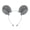 Grey, variant on Animal Furry Mouse Ears Headband Tail Set,Faux Fur Hamster Headwear Accessory for Halloween Christmas Party