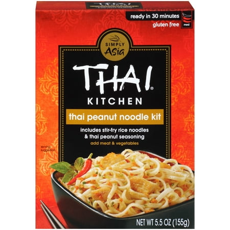 Thai Kitchen Noodle - Thai Kitchen Gluten Free Thai Peanut Stir Fry Noodle Kit, 5.5 oz