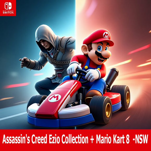 Bundle Videojuegos Assassin's Creed Ezio Collection & Mario Kart 8 -NSW