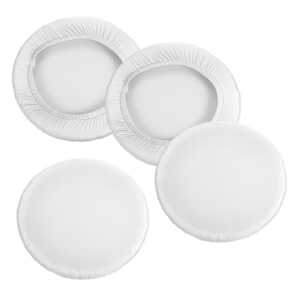 Uxcell 9.5" Bar Stool Cover 4 Pack Stool Cushion Cover 11"-14" Chair White