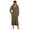 Brown, variant on Men's Shawl Maxi Bathrobes - Long Plush SPA Robes Plus Size Soft Terry Cloth Bath Robes (Pink,XL)