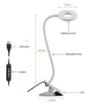 thumbnail image 5 of Lampe de Lecture USB Dimmable avec Interrupteur, 3 Couleurs Réglables, Col de Cygne et Câble, comme Lampe de Livre, Lampe de Table de Manucure, Lumière de Maquillage, 5 of 5