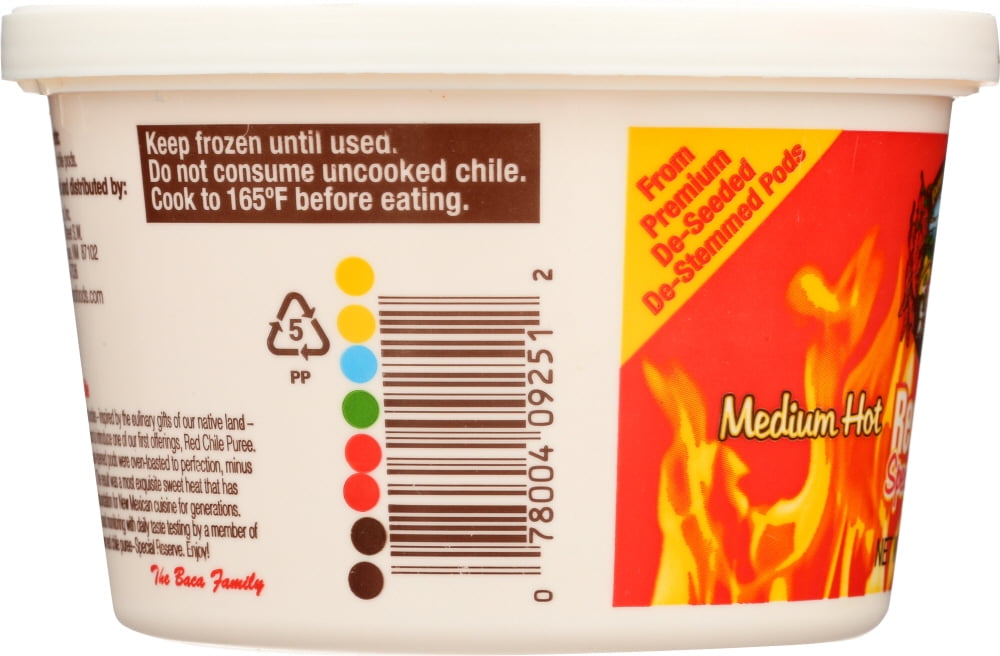 Bueno Foods BUENO® Special Reserve Medium Puree Red Chile, 14 oz (Frozen) Chile Tub