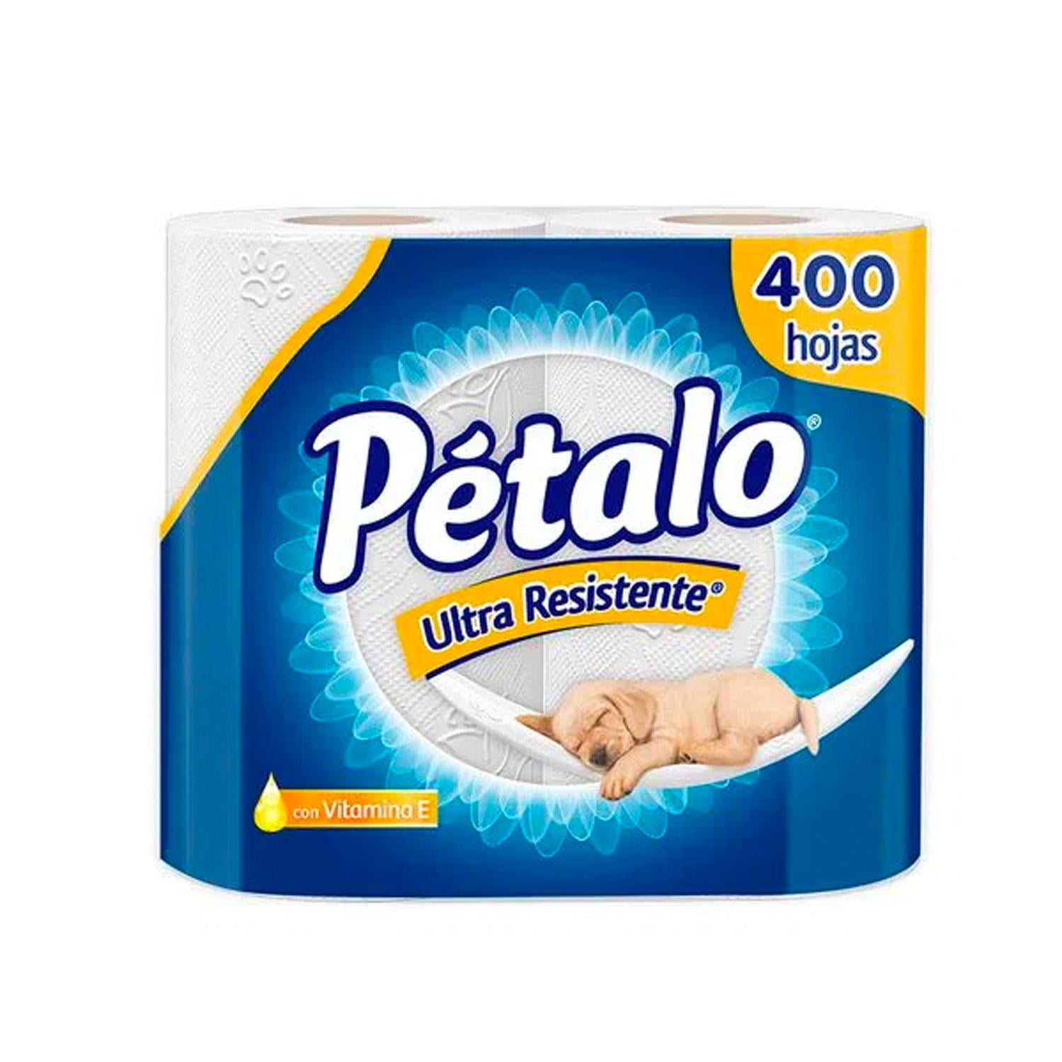 Papel Higienico Petalo Ultra Resistente 400 HD 4 piezas | Walmart en línea