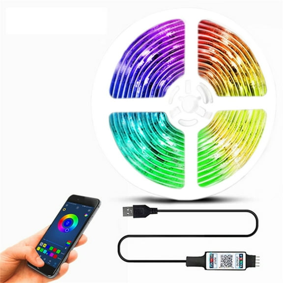 Rgb Led Strip Lights 16.4Ft Usb Powered, Color Changing Light Strip With Remote Control, 30 Minutes Timer, Mood Lighting For Tv Backlight, Room Decor, Party Lighting