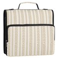 thumbnail image 5 of FORMRS Zipper Binder with Shoulder Strap 2-inch Ring 500 Sheet Capacity File Bag, Soft Brown Abstract Pattern, 5 of 5