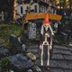 thumbnail image 4 of Decoración de Esqueleto de Halloween con Articulaciones Móviles | Adorno de Esqueleto Humano Articulado de Plástico de 15.75 Pulgadas | Accesorio de Halloween Multicolor Aterrador para Decoración de, 4 of 6