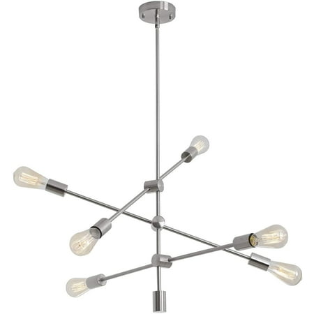 Sputnik Chandelier 6 Lights Modern Pendant Lighting Ceiling Light Fixture Nickel Canada Sputnik Chandelier 6 Lights Modern, Install Sputnik Chandelier