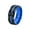 Blue, variant on Men's Stainless Steel Rotatable Matte Brushed 8mm Wedding Band Ring Gold Centre Groove Polished Edge Black Size 12