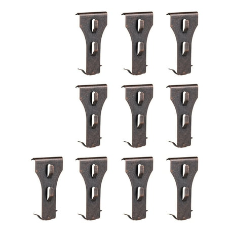 

moobody 10 PCS Brick Hook Clip Hanging Hooks for 60-70mm Brick in Height No Drilling Sliding Brick Hanger Clips for Festival Birthday Decoration