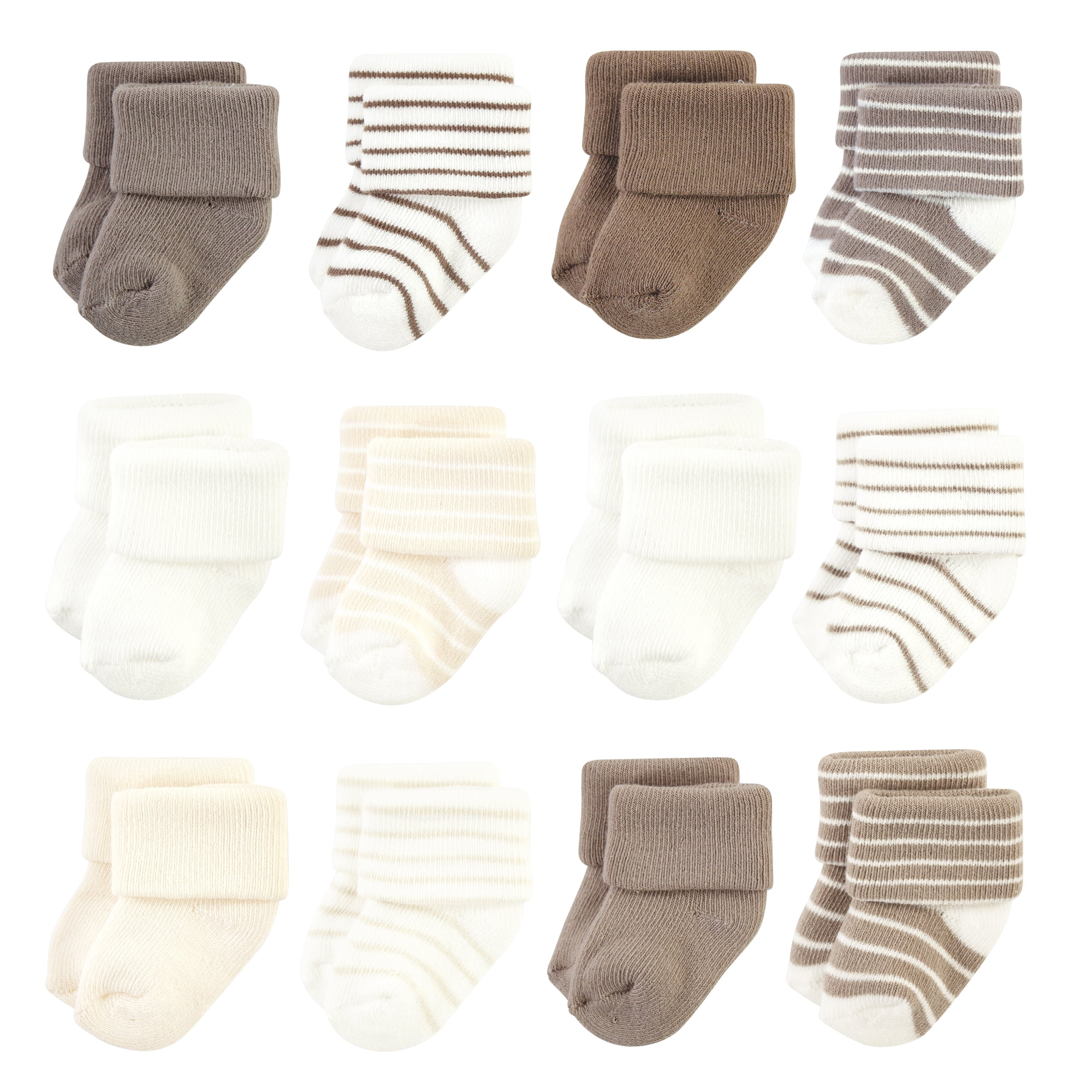 Hudson Baby Cotton Rich Baby Terry Socks 24-Pack, 12 Days Of
