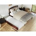 thumbnail image 4 of AFI Warren Solid Wood Queen Bed with Twin XL Trundle in Walnut, 4 of 15