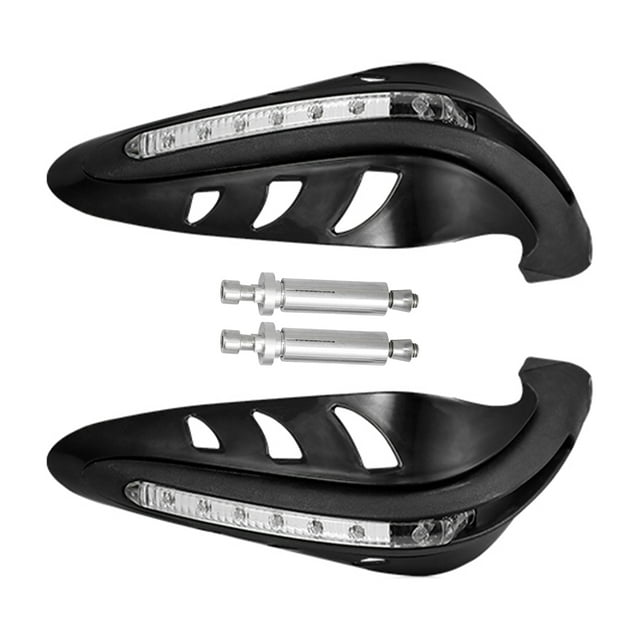 Soumake 1‑Pair Hand Protector – LED‑Light, Easy‑Install, Scratch Resistant, Anti‑Corrosive Motorcycle Handguard Shield